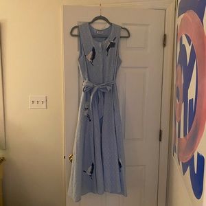 Limited Edition Roller Rabbit Embroidered MIDI